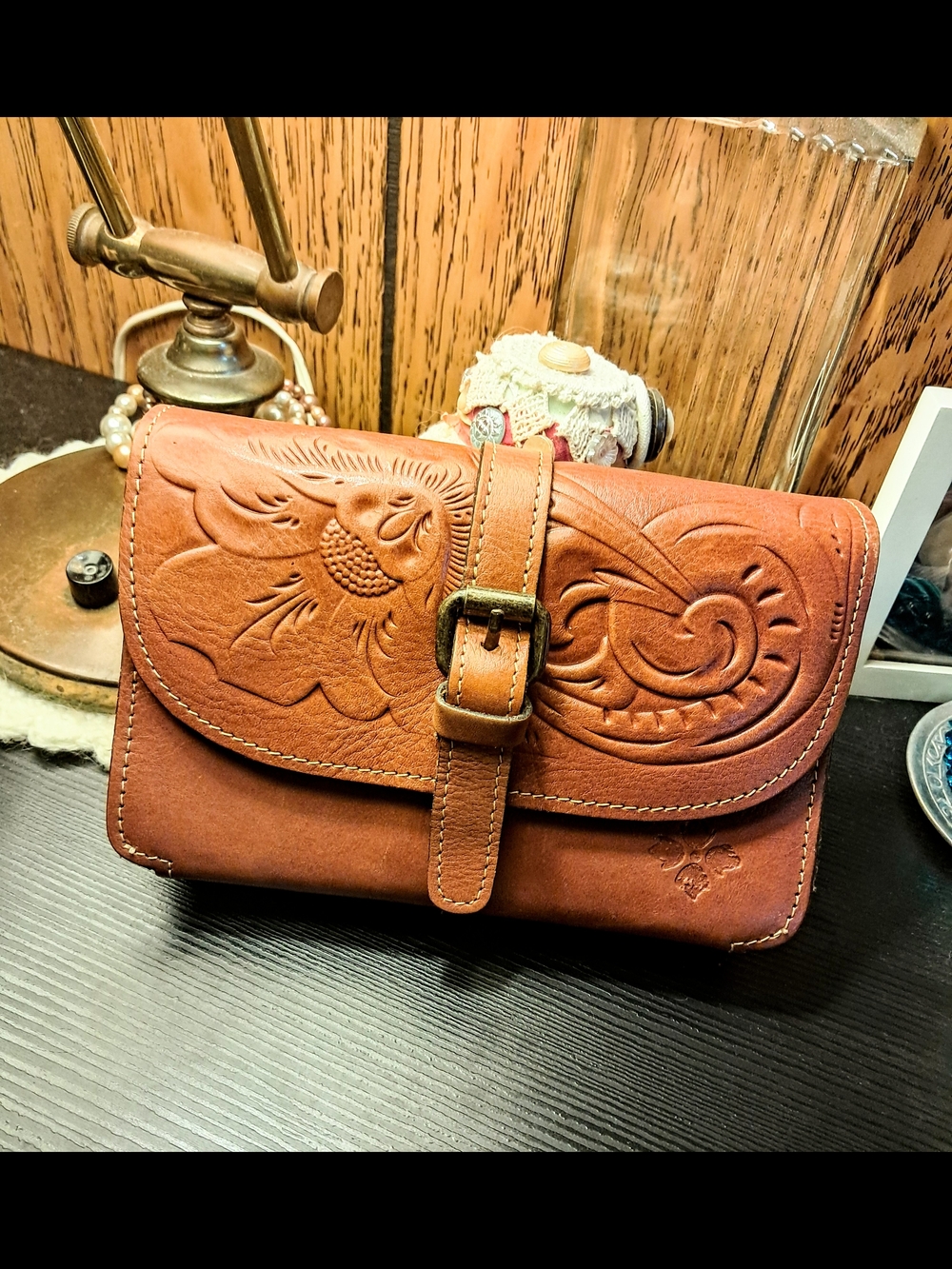 Patricia Nash Tooled Leather Clutch